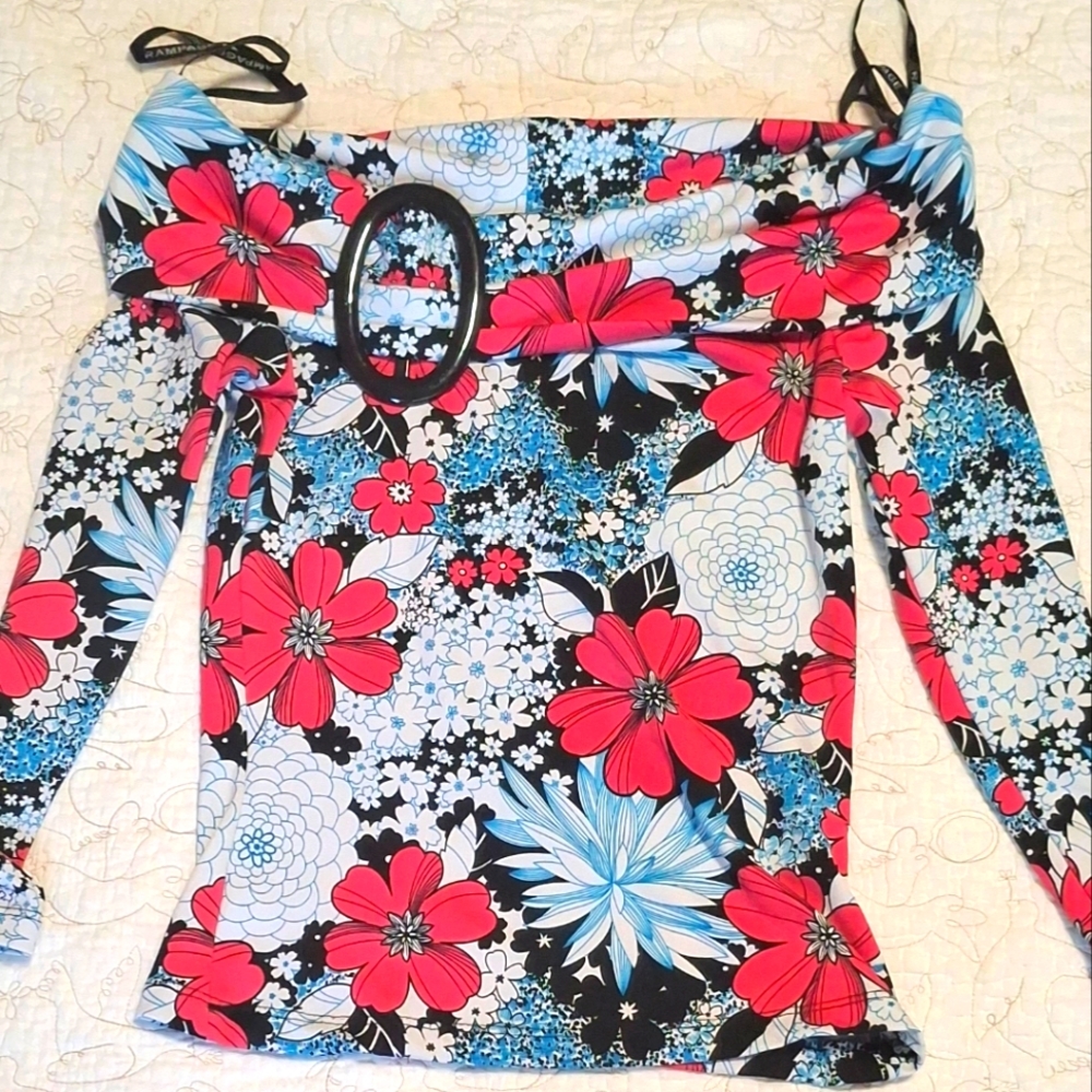 Rampage Off Shoulder Floral Top